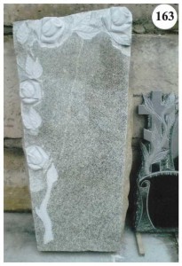 Стандартный надгробный памятник из серого гранита №163