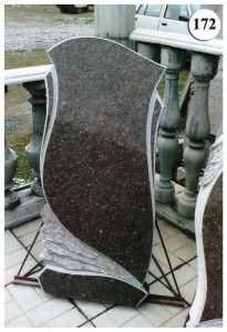 Стандартный резной памятник фигурной формы №172