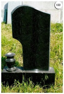 Стандартный памятник с гранитной вазой №123