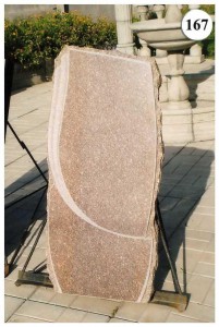 Стандартный памятник из розового гранита №167