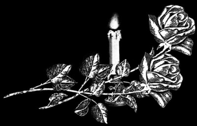 Гравировка роз со свечой ЦВ4